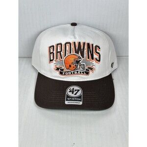 47 Brand Cleveland Browns NFL Football Hitch Adjustable SnapBack Hat Cap NEW